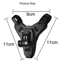 Support de caméra de mentonnière de casque de prix d'usine pour des accessoires de caméra d'action de héros de Gopro