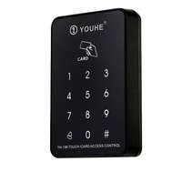 Control de acceso de puerta de 125KHz WG26, salida de entrada, teclado táctil de plástico, lector RFID EM, interfaz Wiegand, lector de tarjetas de Control de acceso