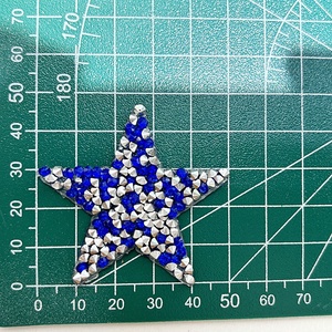 Bán buôn tinh thể thạch vá sắt trên năm sao nhọn Rhinestone dán - Product Image 6