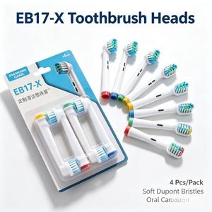 Lot de 4 têtes de brosse de rechange pour brosse à dents électrique, en stock - Product Image 4