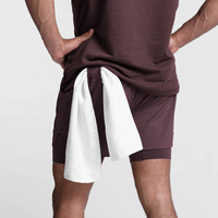 Short Homme de Sport à Compression et Séchage Rapide 2 en 1 Personnalisable en Gros, Imprimé, Designer, Polyester pour Fitness Boxe Gym Entraînement Cargo Course