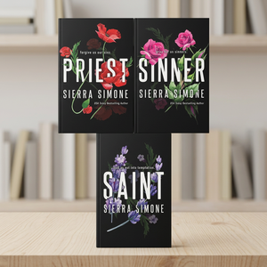 Collection de 3 livres de la série Sierra Simone Priest : Priest, Sinner, Saint – Romance contemporaine – Livres brochés - Product Image 3