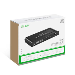 Commutateur HDTV Mini 4K 3x1 à 3 Ports, Sélecteur Vidéo Facile à Utiliser, Répartiteurs et Convertisseurs Métalliques en Gros - Product Image 5