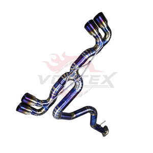 Échappement droit en titane Vortex Racing pour BMW 1M E82 N54 3.0T, bleu brûlé, ultraléger, kit de performance à haut débit - Product Image 5
