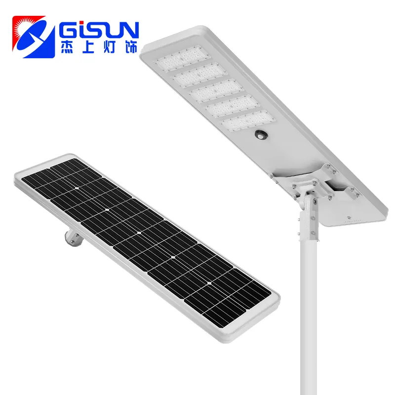 GISUN Luminarias Outdoor All In One SMD3030 Solar Road Lamp 100 150 200 250 W Led Solar Lights Street