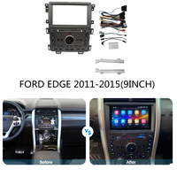 Adaptateur de façade de cadre de voiture ABS Audiowork avec boîtier Canbus pour Edge 2011-2015, kit de navigation pour autoradio Android grand écran