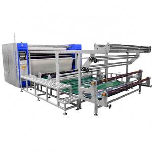 Calandra de transfert thermique automatique pour sublimation de couvertures en flanelle vierges, 190 cm de large, avec cylindre chauffant à tambour à huile - Product Image 2