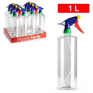 Flacone Spray PlasticForte 1 L, Durevole e Riutilizzabile per Organizzazione Domestica - Product Image 1