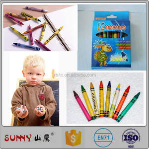 Оптовая продажа, дешевые восковые мелки для школьных классов, набор цветов в пластиковой коробке, идеально подходит для студентов и художественных проектов - Product Image 6