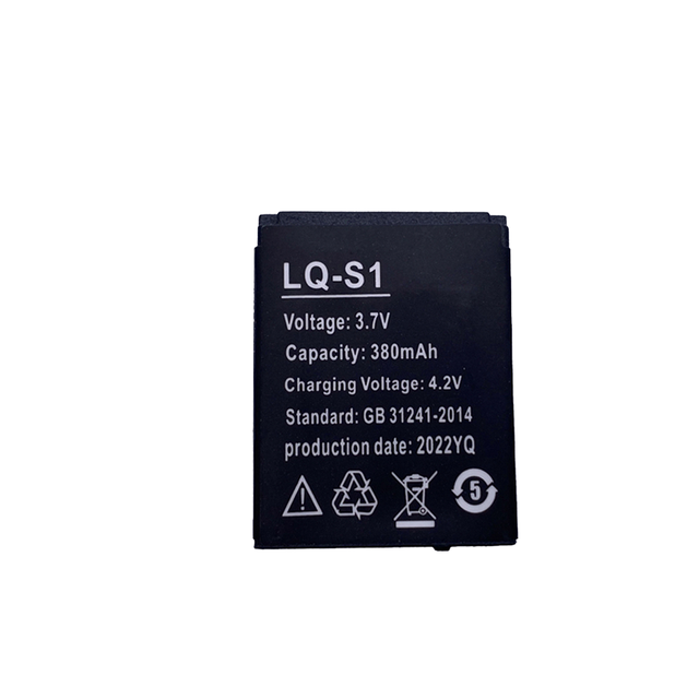 Replacement 3.7V 380mAh LQ-S1 Lithium Ion Battery Pack for Smart Watches DZ09 QW09 W8 A1 V8 X6