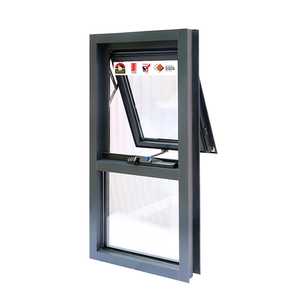 Porte et fenêtre en aluminium à double vitrage étanche, populaires en <span class=keywords><strong>Australie</strong></span>, avec charnières <span class=keywords><strong>de</strong></span> fenêtre à suspension supérieure pour auvent - Product Image 1