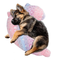 Coussin orthopédique pour chien en tissu, lit pour animaux de compagnie, protection de la colonne cervicale, soutien du cou, repose-menton, coussin apaisant, lavable, résistant aux morsures