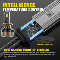 DGLS Ai90 Faro LED para Todo Clima 3000K-8000K CCT Ajustable Brillo Controlado por APP Bombilla para Coche
