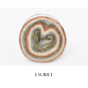 Đoạn Dài Nhuộm Thanh Lịch Và Ấm Áp Gradient Nhuộm Tay Nhuộm Lụa Mohair Acrylic Pha Trộn Sợi Cho Tay Dệt Kim Áo Len - Product Image 4