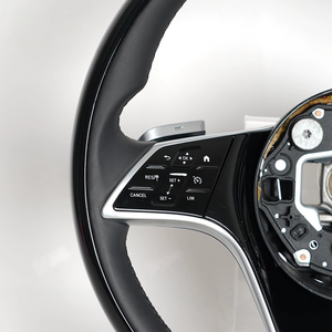 عجلات قيادة سيارات مخصصة من جلد خشب الخوخ لسيارات مرسيدس-بنز W223 وW213 و167 وفئة C وفئة E وفئة S - Product Image 6