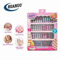 Faux ongles autocollants pour enfants, sûrs et non toxiques, kit de décoration d'ongles pour enfants, coffret cadeau, OEM ODM, maquillage pour enfants, jouet de manucure DIY pour enfants