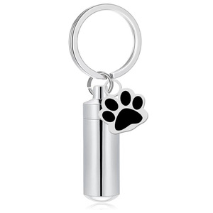 Kotak Perhiasan Abu Kucing dari Baja Anti Karat Kedap Udara Sederhana Zhejiang, Gantungan Kunci, Kenang-kenangan Kremasi, Perhiasan Personalisasi - Product Image 1