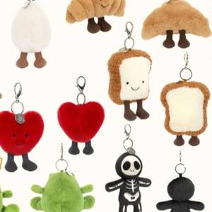 Pendentifs en peluche courte unisexe pour la série Jelly Original Standard Flat Rabbit Bear West Highland - Product Image 4