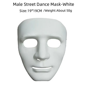 Máscaras de Plástico para Halloween, Gruesas, para Disfraces, Bailarines de la Muerte, Blancas y Negras, para Baile Callejero, Fiestas de Disfraces - Product Image 2