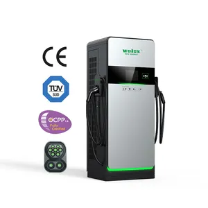 Wolun 30KW/60KW ชาร์จ DC อย่างรวดเร็วสถานี EV Chademo CCS-2 OCPP 1.6J/2.0.1 V2G ISO15118 สภาพใหม่