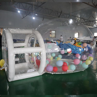 Ballons gonflables transparents de 5 m de long pour fêtes, dôme igloo, tente, ballons blancs imperméables