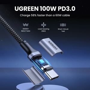 USB <b>C</b> Phone Cable 100W Fast <b>Charging</b> Type Charger PD100W 5A QC4.0 Data for US316 100w Fast <b>Charging</b> Cable for 15 Pro - Product Image 4