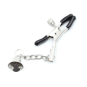 1 Paio di Morsetti per Capezzoli, Clip per Seno per Giochi di Coppia, Kit Bondage, <span class=keywords><strong>Accessori</strong></span> Esotici <span class=keywords><strong>BDSM</strong></span> con Campanello in Metallo - Product Image 3