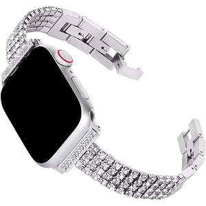 Lionorm Prêt à expédier <span class=keywords><strong>Bracelet</strong></span> universel Bling pour <span class=keywords><strong>Apple</strong></span> <span class=keywords><strong>Watch</strong></span> 40mm 42mm 45mm 49mm <span class=keywords><strong>Bracelet</strong></span> de luxe scintillant pour femmes <span class=keywords><strong>Bracelet</strong></span> en métal - Product Image 6