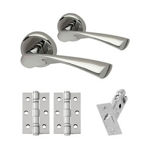 Porte intérieure résidentielle en bois massif de style victorien B1011, certifiée insonorisée et anti-poussière pour salon - Product Image 4