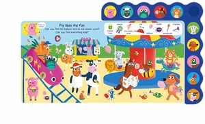 Livre sonore Wacky Farm : Cherchez les animaux, les objets, les véhicules et plus encore – Livre sonore à 10 boutons avec 3 sons uniques - Product Image 2