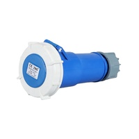 Connecteur industriel étanche IP67 3 broches 32A à filetage torsadé AC220V Prise industrielle mobile femelle 2P+T 32A