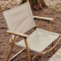 Chaise pliante de camping à prix avantageux, chaise de plage portable en métal, vente en gros, chaise de camping légère