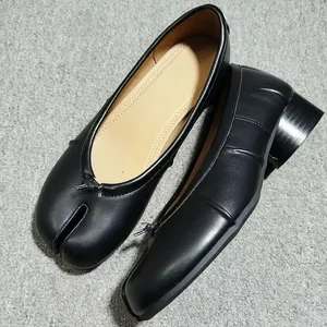 Mocassini Tabi Casual da <span class=keywords><strong>Donna</strong></span> <span class=keywords><strong>con</strong></span> <span class=keywords><strong>Tacco</strong></span> Basso, Comodi e Morbidi, in Sintetico, <span class=keywords><strong>con</strong></span> Punta Plissettata, Stile Ballerina, per Primavera - Product Image 4