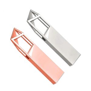 Memoria USB 2.0 Metálica Geométrica Hueca de 4Gb a 128Gb con Logotipo Personalizado, Unidad Flash Portátil, Regalo Promocional al por Mayor - Product Image 4