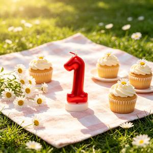 Party Love Specifically designed for birthday parties Candle Number 1 6Cm Birthday Decoration - Product Image 6