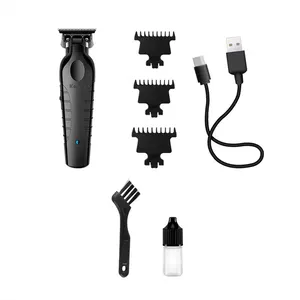 Multifunktions-USB wiederaufladbarer schwarzer Haarschneider Herren Haarstiling-Werkzeuge schnurloser Barbier-Haarschneider Schneider