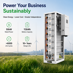 50kW 112kWh Standard Integrated <b>Energy</b> <b>Storage</b> <b>System</b> Commercial Lithium Ion Battery <b>Storage</b> <b>System</b> - Product Image 1
