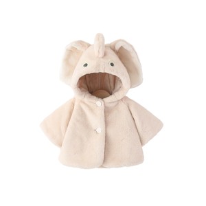 <span class=keywords><strong>Manteau</strong></span> en fourrure pour filles, nouvelle arrivée hiver, épais, dessin animé, couleur unie, pour garçons et filles - Product Image 5
