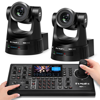 Caméra PTZ FoMaKo 4K avec zoom optique 20X, suivi automatique IA, diffusion en direct, HDMI 3G-SDI PoE, conférence, K600Nx2+KC600