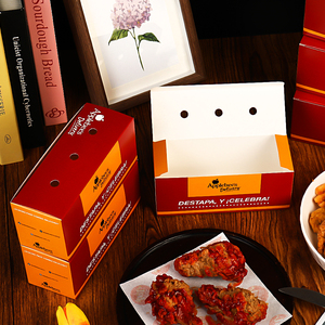 Boîte d'emballage de fast-food biodégradable jetable de qualité alimentaire personnalisée-pour hamburgers à emporter pépites de frites - Product Image 6