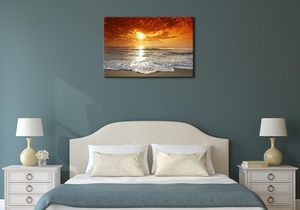 <span class=keywords><strong>Stampe</strong></span> <span class=keywords><strong>su</strong></span> <span class=keywords><strong>Tela</strong></span> Arte Marina Wieco, Quadri Incorniciati e Tese - Arte Murale Moderna con Paesaggio Marino al Tramonto per Soggiorno, Camera da Letto e Casa - Product Image 5