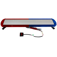 Nouvelle barre lumineuse d'avertissement LED de 47 pouces (120 cm) 88W, rouge et bleue clignotante, pour camion, voiture, toit de véhicule tout-terrain, montage universel 12V/24V