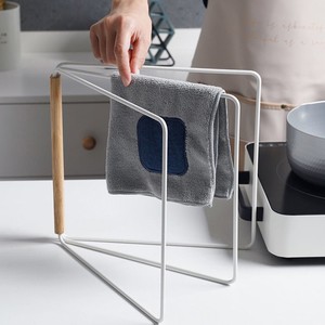 ชั้นวางผ้าเช็ดจานแบบตั้งโต๊ะ วัสดุโลหะทรงสี่เหลี่ยม พร้อมขาตั้งสำหรับผ้าเช็ดจานและที่คว่ำจาน - Product Image 2