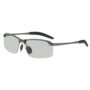 Lunettes de soleil vintage pour hommes, populaires, à changement de couleur, UV400, polarisées, photochromiques, lunettes de soleil - Product Image 2