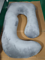 Oreiller de grossesse en forme de G MIXWARES avec soutien adaptatif - Noyau en mousse déchiquetée soulage les douleurs au dos et aux hanches pour un sommeil réparateur
