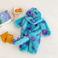 Combinaisons pour bébés, vêtements pour bébés, combinaison en peluche 3D avec motif d'animaux, combinaison pour tout-petits, combinaison chaude pour l'hiver, Halloween, Noël, cosplay, vente en gros, unisexe