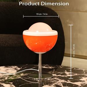 Lámparas de Mesa Retro, Lámpara de Noche para Dormitorio, Lámpara de Salón con Forma de Tulipán Nórdico, Luz Ambiental con Brillo Regulable, Decoración para el Hogar - Product Image 6