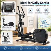 K-FIT GS-8760FP Neues Magnetisches Crosstrainer-Fahrrad mit 12 Voreingestellten Programmen, Robuster Rahmen für Heimfitness und Leichte Gewerbliche Nutzung