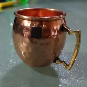 Juego de Tazas de Cobre de Alta Calidad con Asa - Estilo Americano para el Hogar, Hotel, Bar, Fiestas y Uso al Aire Libre - Product Image 3