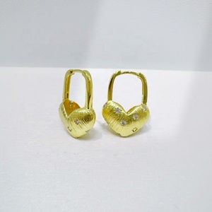 Boucles d'oreilles en argent 925 de haute qualité, forme goutte d'eau, pierre naturelle, fleur, été, hypoallergéniques, plaquées or, zirconias, pour femmes - Product Image 3